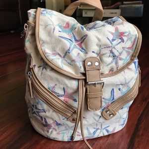 Sparkly small starfish backpack
